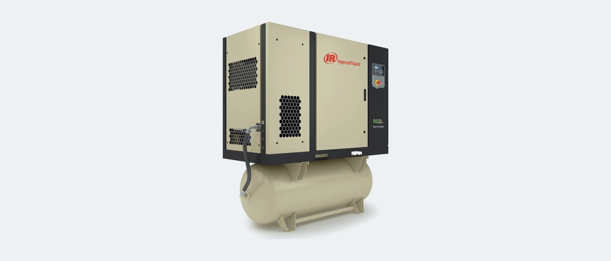 An Ingersoll Rand rotary screw compressor package