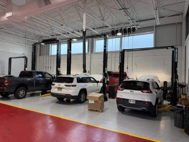 Recent install: A service department with a mezzanine