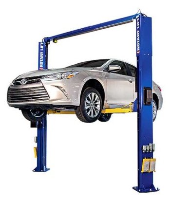Rotary SPOA10 two-post lift with Trio arms