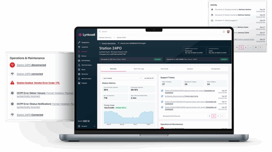 The ViaLynk dashboard on a laptop and the ViaLynk app on a phone