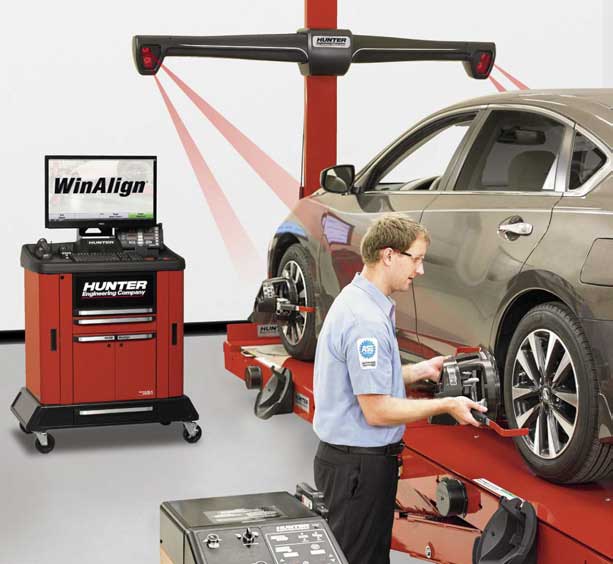 wheel alignment machine